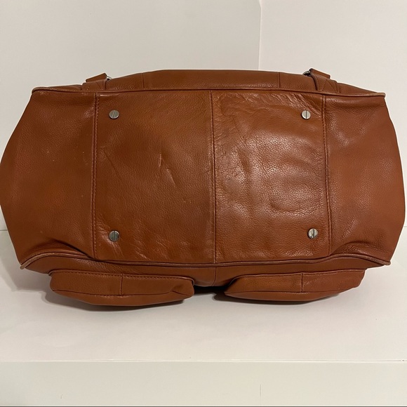 Lily Jade, Elizabeth diaper bag, old English leather, red lining- no tassel! - Picture 8 of 16